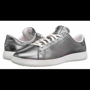 US7 Cole Haan GrandPro Tennis Silver Sneaker